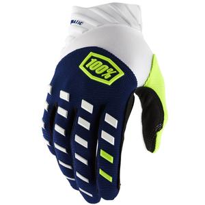 Motocrosshandsker 100% - USA AIRMATIC blå-hvide