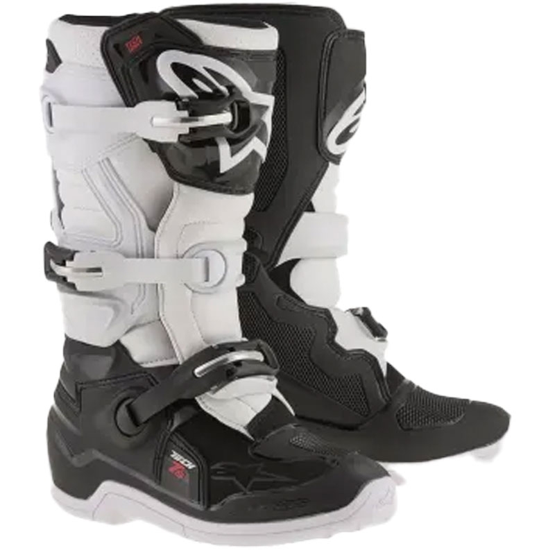Alpinestars Tech 7 S børne motorcykelstøvler sort-hvide