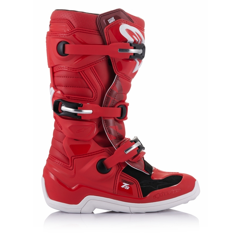 Alpinestars Tech 7 S børne motorcykelstøvler røde