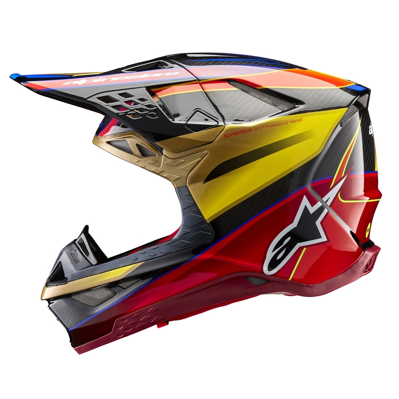 Alpinestars Supertech S-M10 Era guldrød motocrosshjelm