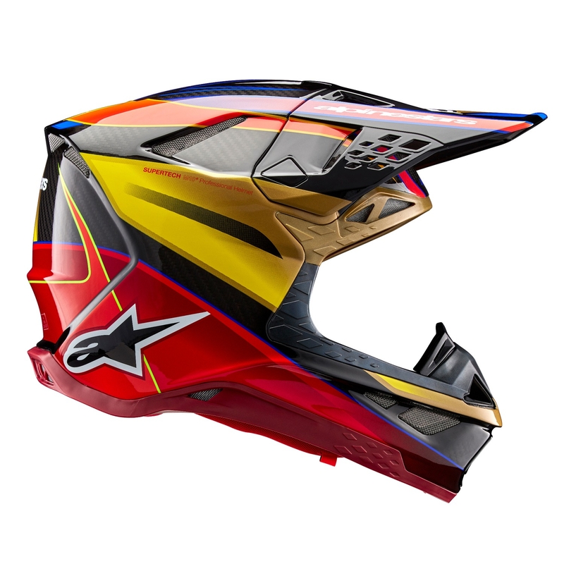 Alpinestars Supertech S-M10 Era guldrød motocrosshjelm
