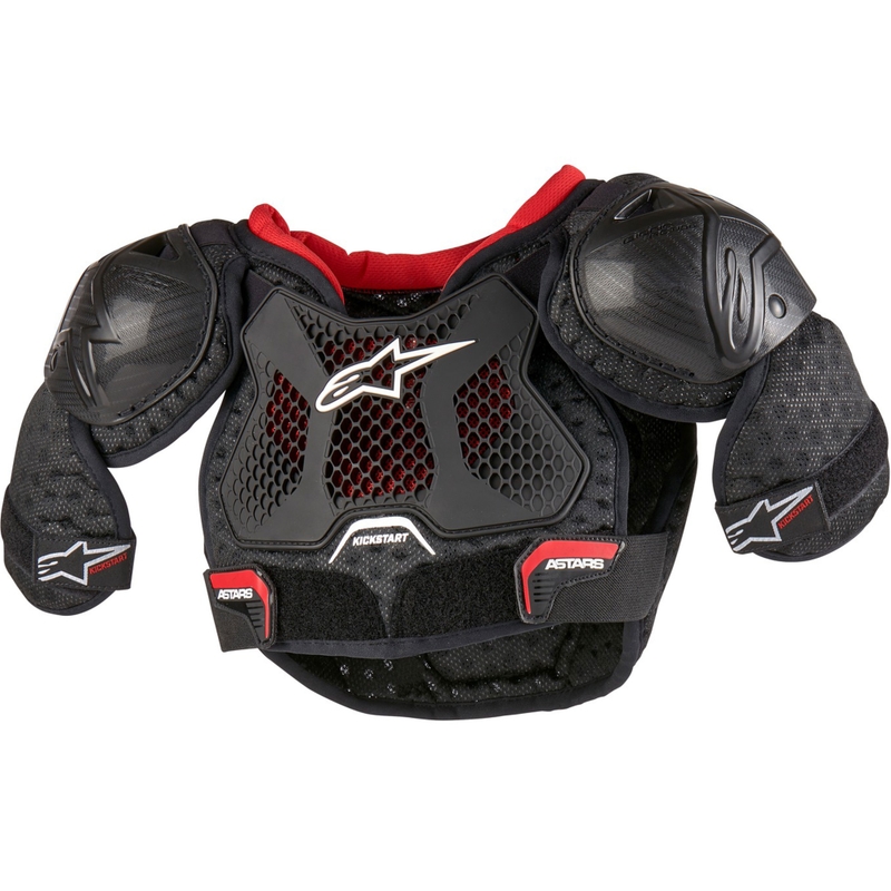 Alpinestars Bionic Kickstart børnebeskytter sort-rød