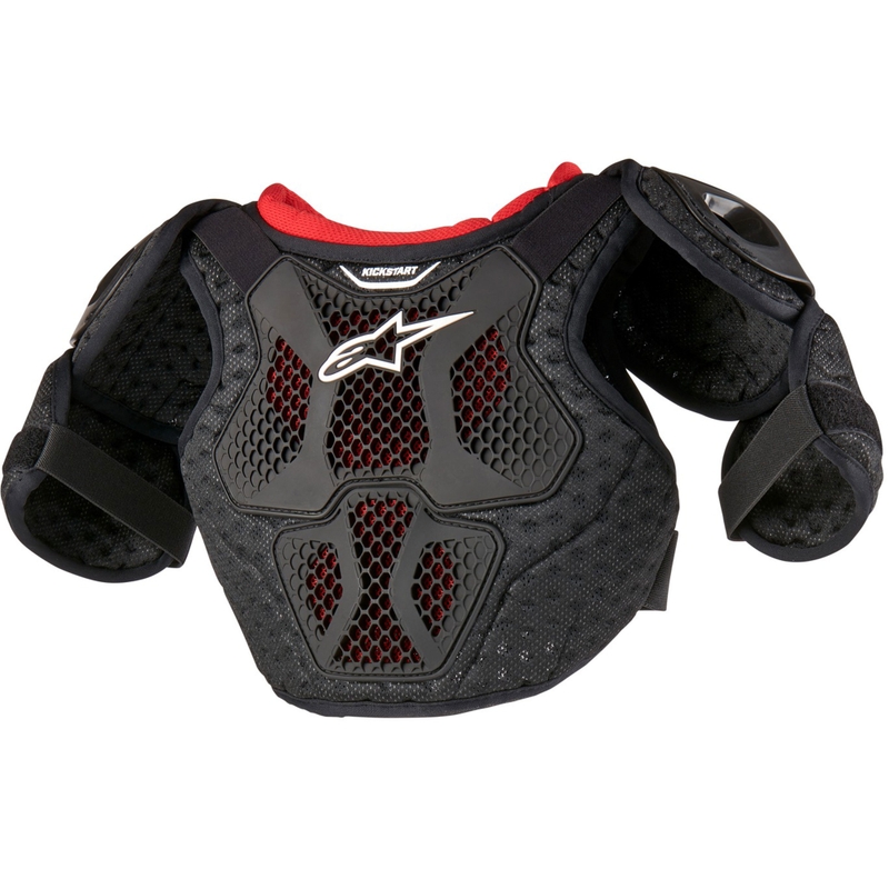 Alpinestars Bionic Kickstart børnebeskytter sort-rød