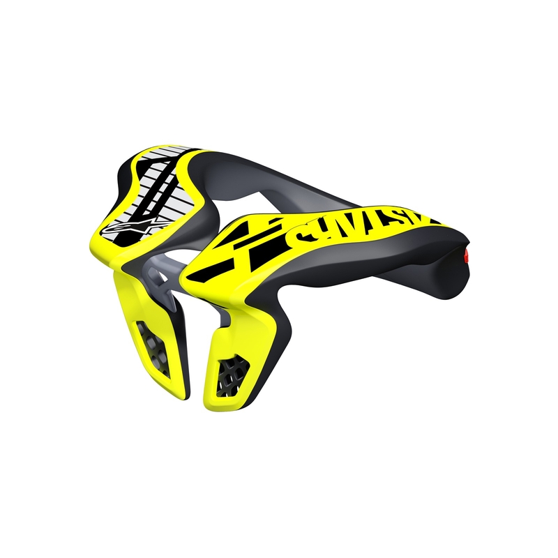 Alpinestars Neck Support Youth børnehalsbeskytter, fluo gul/sort