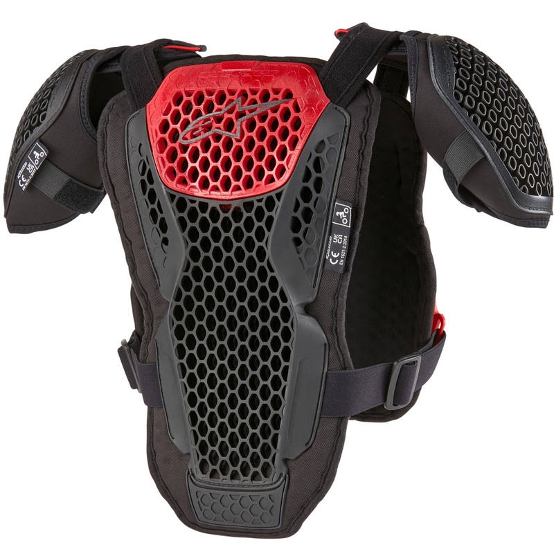 Brystbeskytter Alpinestars Bionic Action Youth, sort-rød