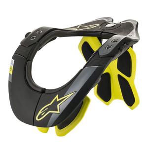 Alpinestars BNS Tech-2 nakkebeskytter sort-gul fluo