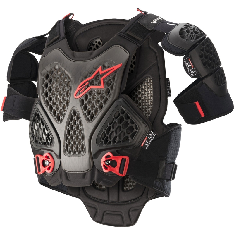 Alpinestars A-6 kropsbeskytter sort-antracit-rød