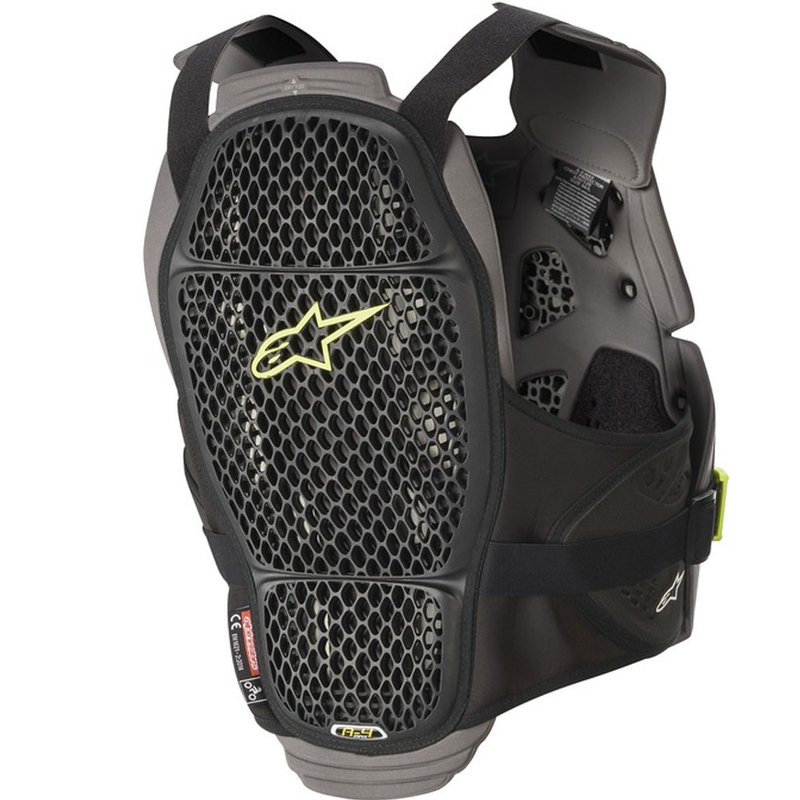 Alpinestars A-4 MAX brystbeskytter sort-antracit-fluo gul
