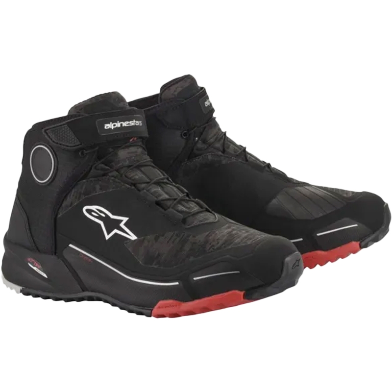 Alpinestars CR-X Drystar motorcykelstøvler sort camo-rød