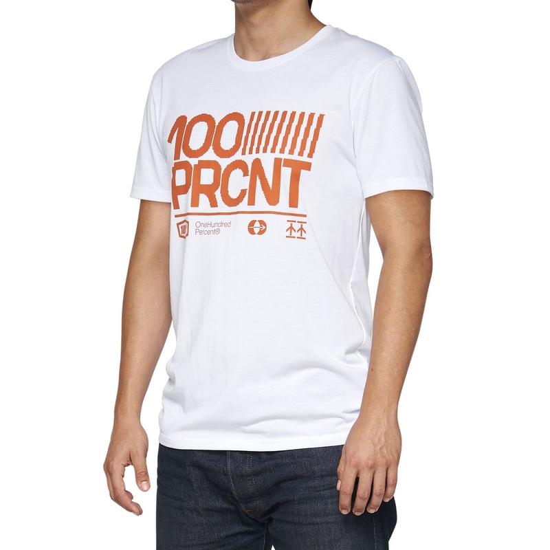 T-shirt 100% - USA SURMAN TECH hvid