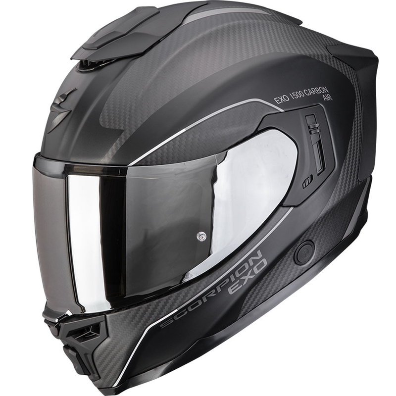Scorpion EXO-1500 Carbon Air Mundi Integralhjelm, Matsort/Sølv