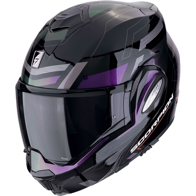 Sammenklappelig motorcykelhjelm Scorpion EXO-TECH EVO CONQUER mat sort kamæleon
