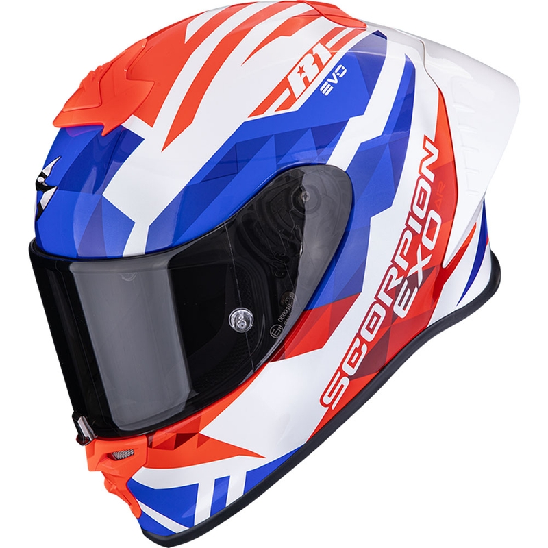 Scorpion EXO-R1 EVO II Air Valere integralhjelm hvid-rød-blå