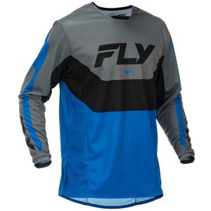 Motocross trøje FLY Racing Kinetic USA blå-grå-sort