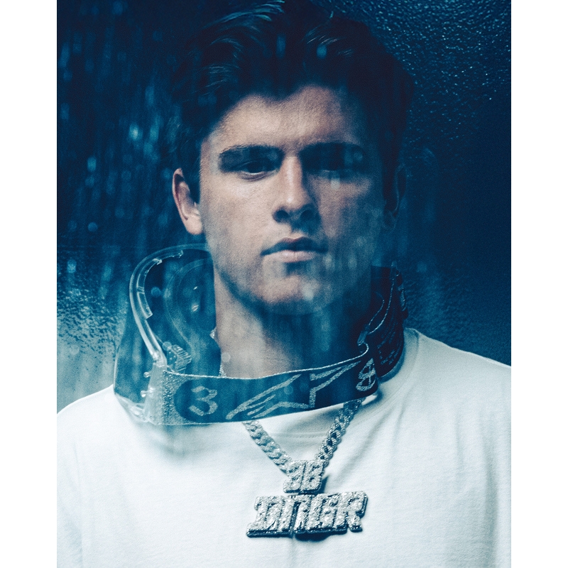 Alpinestars Supertech Vision DNGR38 XXV motocrossbriller sort-sølv med spejl sølv plexiglas