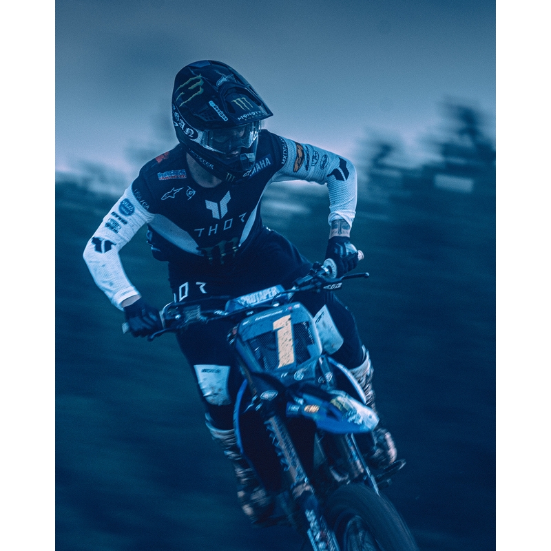 Alpinestars Supertech Vision DNGR38 XXV motocrossbriller sort-sølv med spejl sølv plexiglas