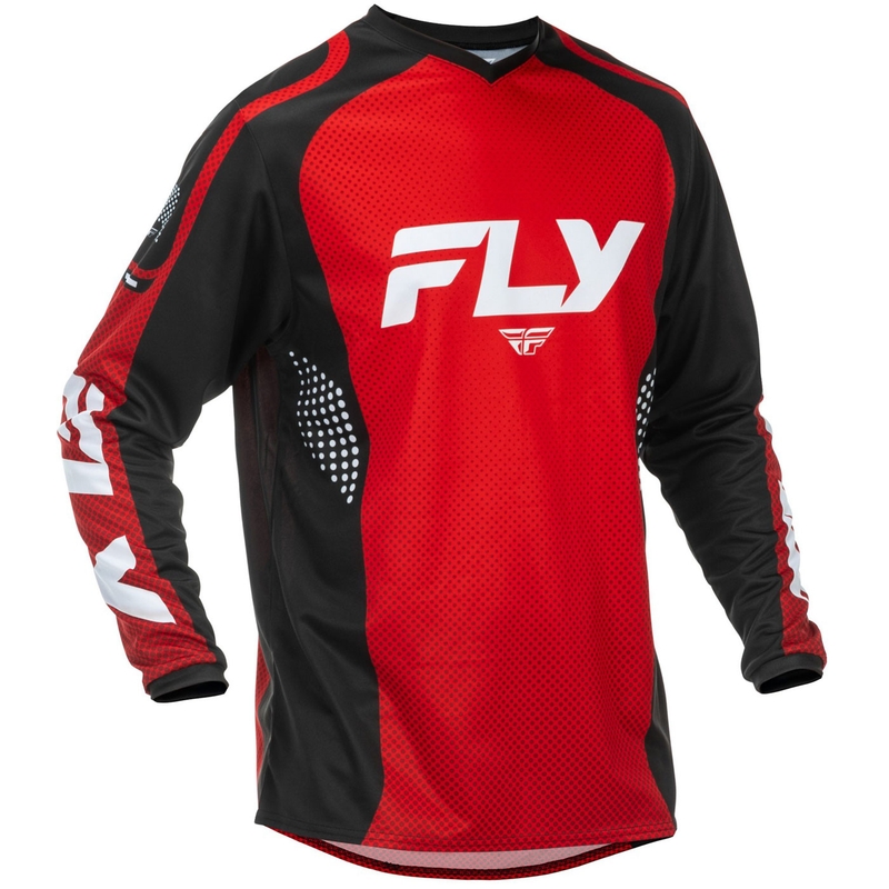 FLY Racing F-16 motocross trøje rød-sort-hvid