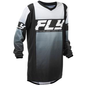 Motocrosstrøje FLY Racing F-16 Børn, Sort/Hvid