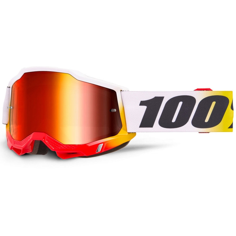 Motocross-briller 100% Accuri 2 TORKEN med rød plexiglas