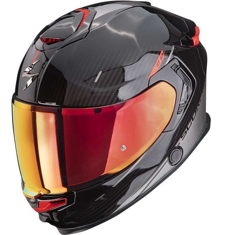 Scorpion EXO-GT SP Air Asphalt fullface motorcykelhjelm sort-sølv
