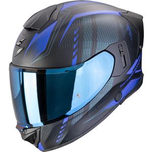 Scorpion EXO-530 Air Theras fullface motorcykelhjelm, mat sort-blå