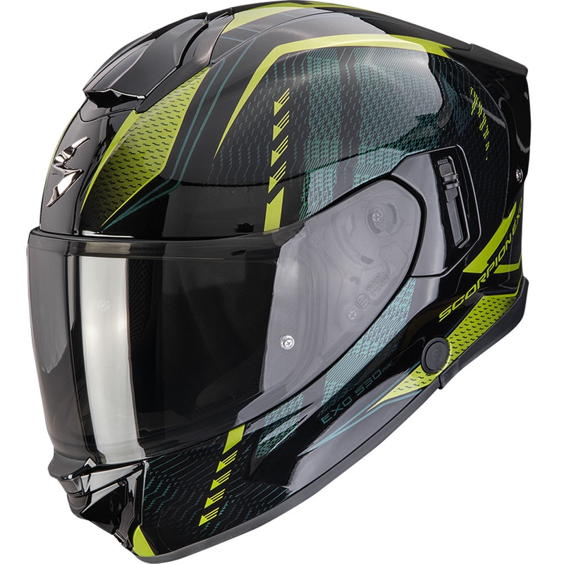 Scorpion EXO-530 Air Theras fullface motorcykelhjelm sort-grøn