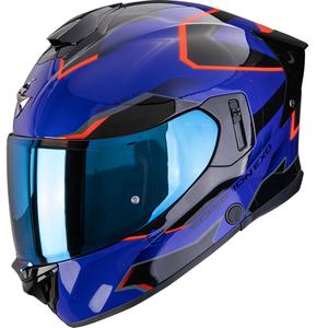 Scorpion EXO-530 Air Clip fullface motorcykelhjelm blå-sort-rød