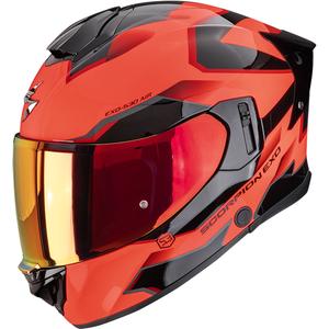 Scorpion EXO-530 Air Clip fullface motorcykelhjelm rød-sort