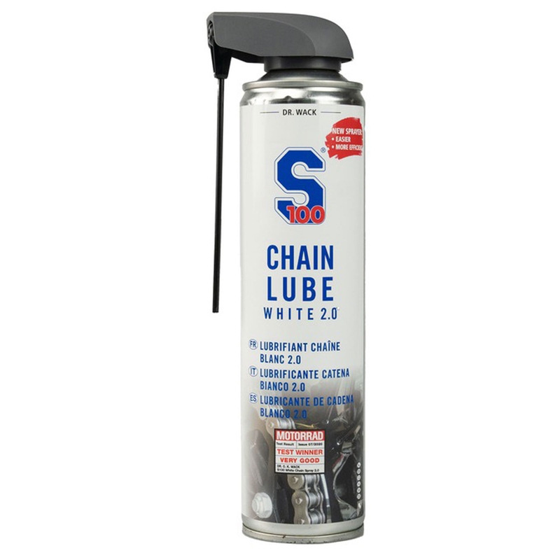 Kædesmøremiddel S100 Hvid Kædespray 2.0 400 ml