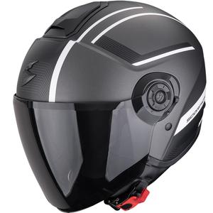 Scorpion EXO-CITY II Cosmos åben motorcykelhjelm, mat sølv-hvid