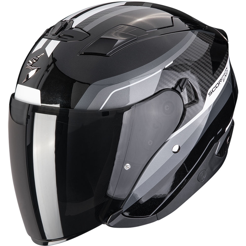Scorpion EXO-230 Hipe åben motorcykelhjelm sort-sølv