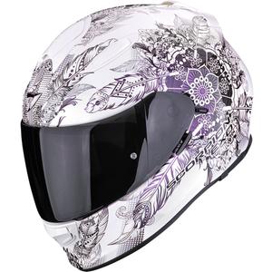 Scorpion EXO-491 Dream fullface motorcykelhjelm hvid kamæleon