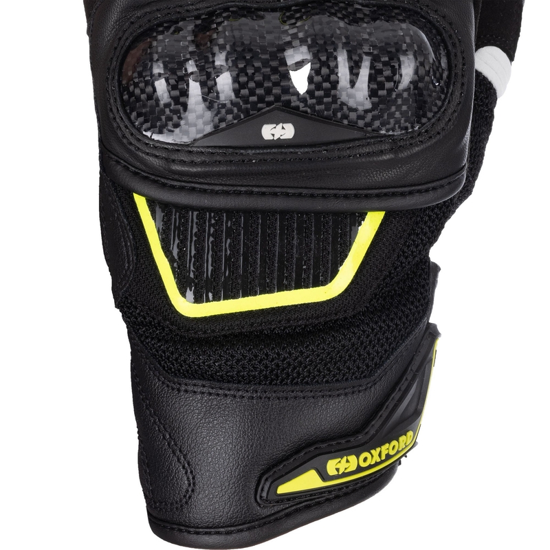 Oxford RP-4S 3.0 motorcykelhandsker sort-hvid-gul