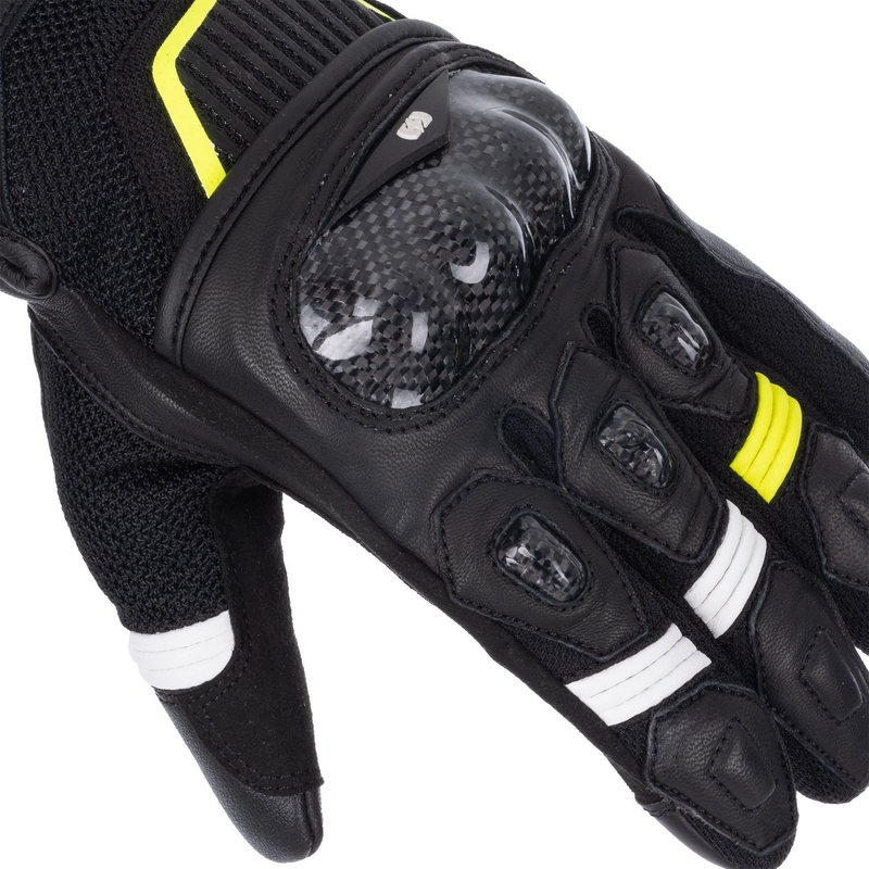Oxford RP-4S 3.0 motorcykelhandsker sort-hvid-gul
