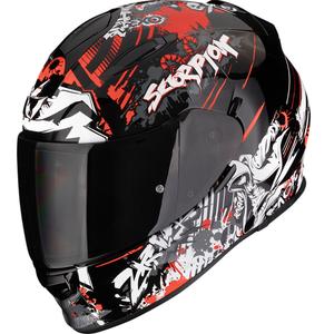 Scorpion EXO-491 Spector fullface motorcykelhjelm sort-rød