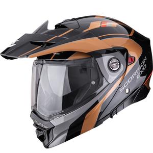 Enduro motorcykelhjelm Scorpion ADX-2 Kamps sort-kobber