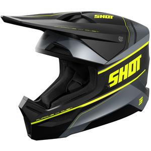Motocross hjelm Shot Furious Dust matte fluo gul
