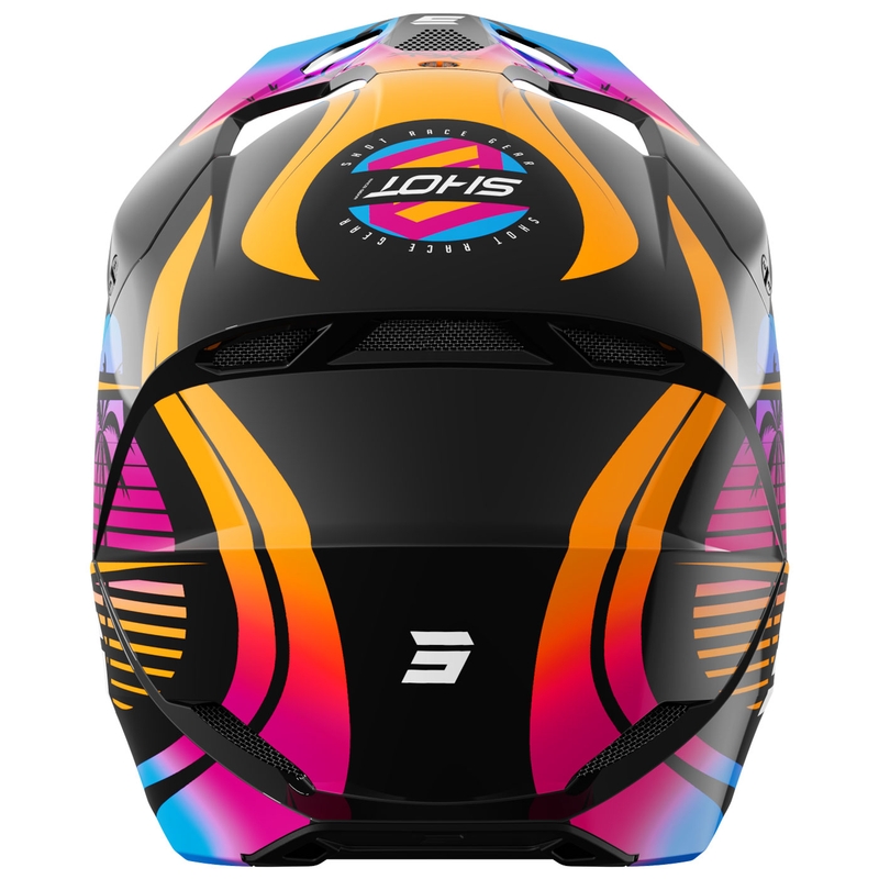 Motocross hjelm Shot Furious Miami blank orange