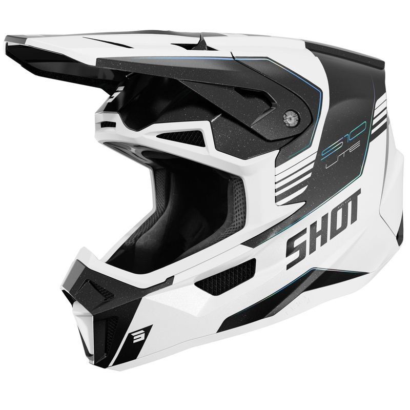 Motocross hjelm Shot Lite S10 holografisk perle