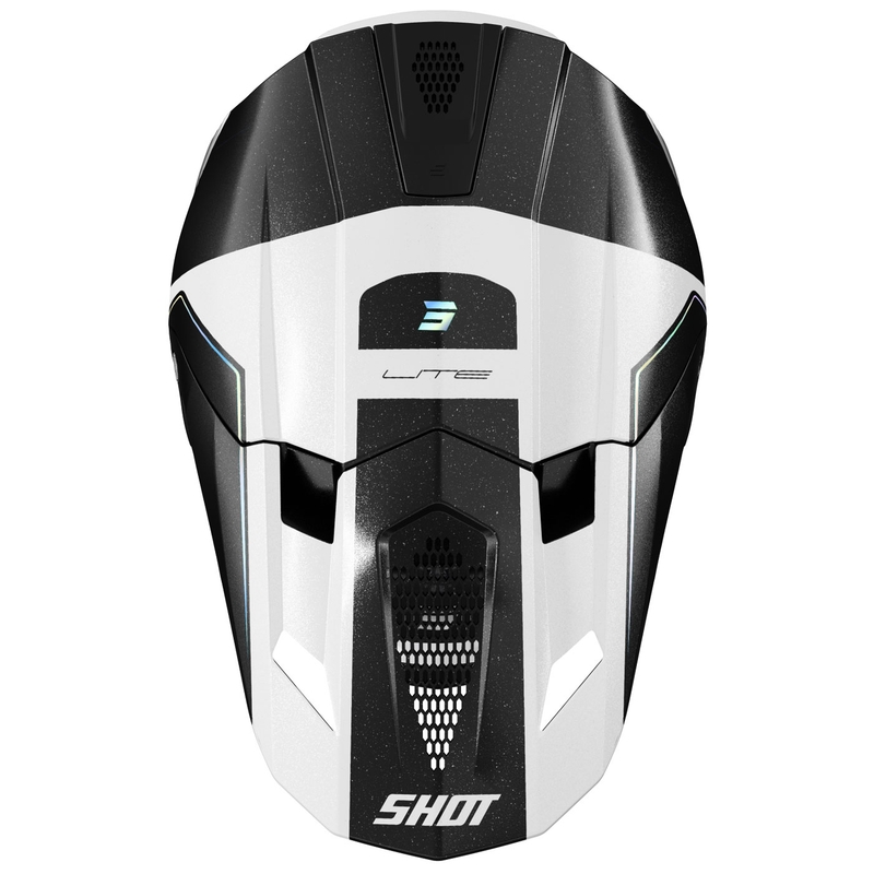 Motocross hjelm Shot Lite S10 holografisk perle