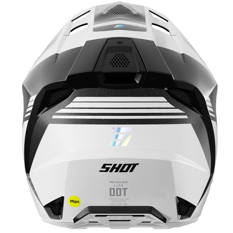 Motocross hjelm Shot Lite S10 holografisk perle