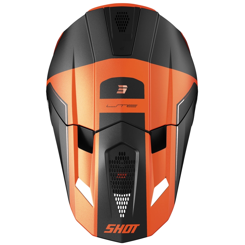 Motocross hjelm Shot Lite S10 mat orange