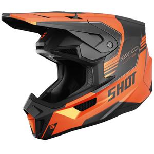 Motocross hjelm Shot Lite S10 mat orange
