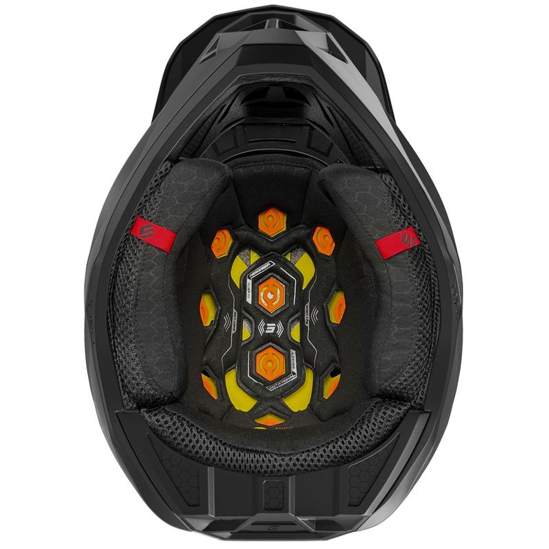 Motocross hjelm Shot Lite Solid mat sort