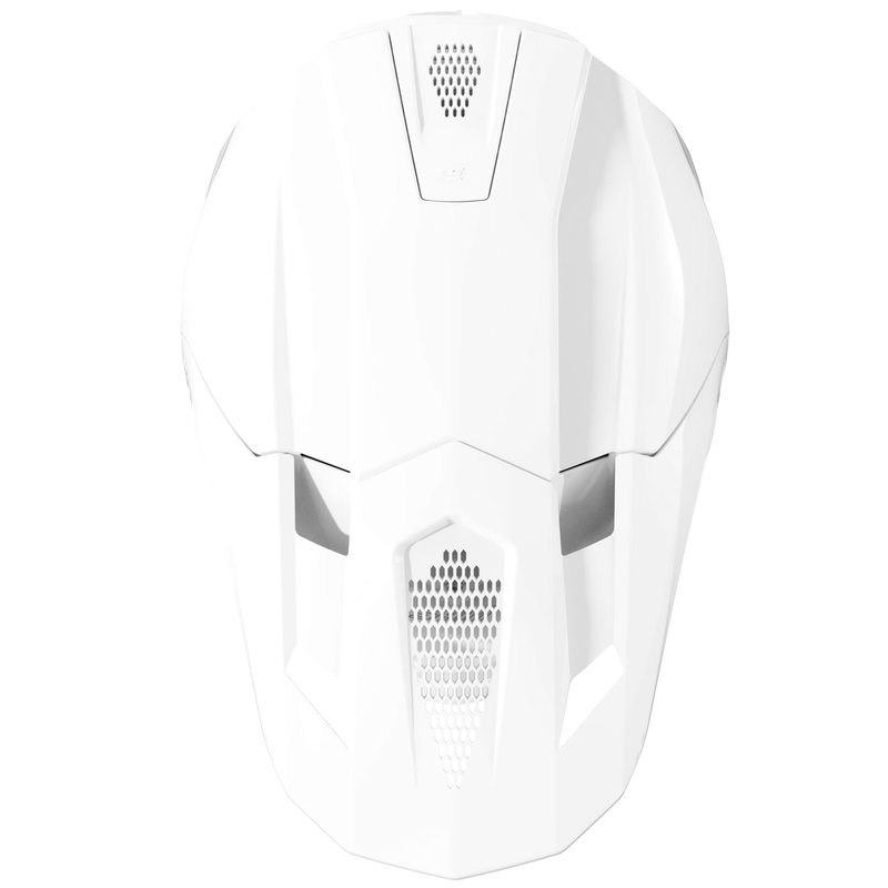 Motocross hjelm Shot Lite Solid blank hvid