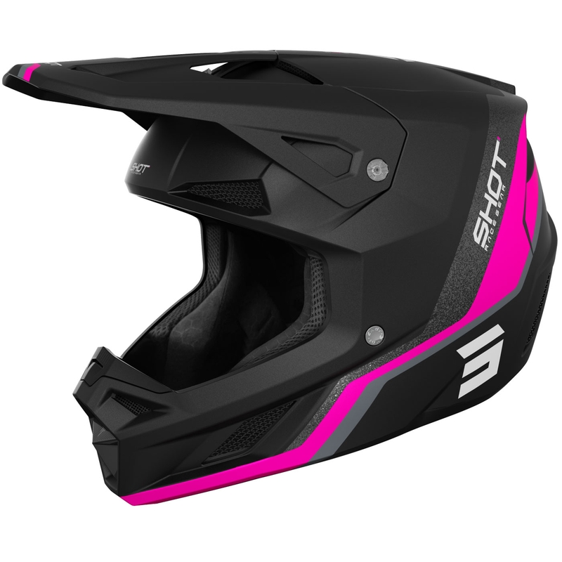 Motocross hjelm Shot Speed Atomic mat pink
