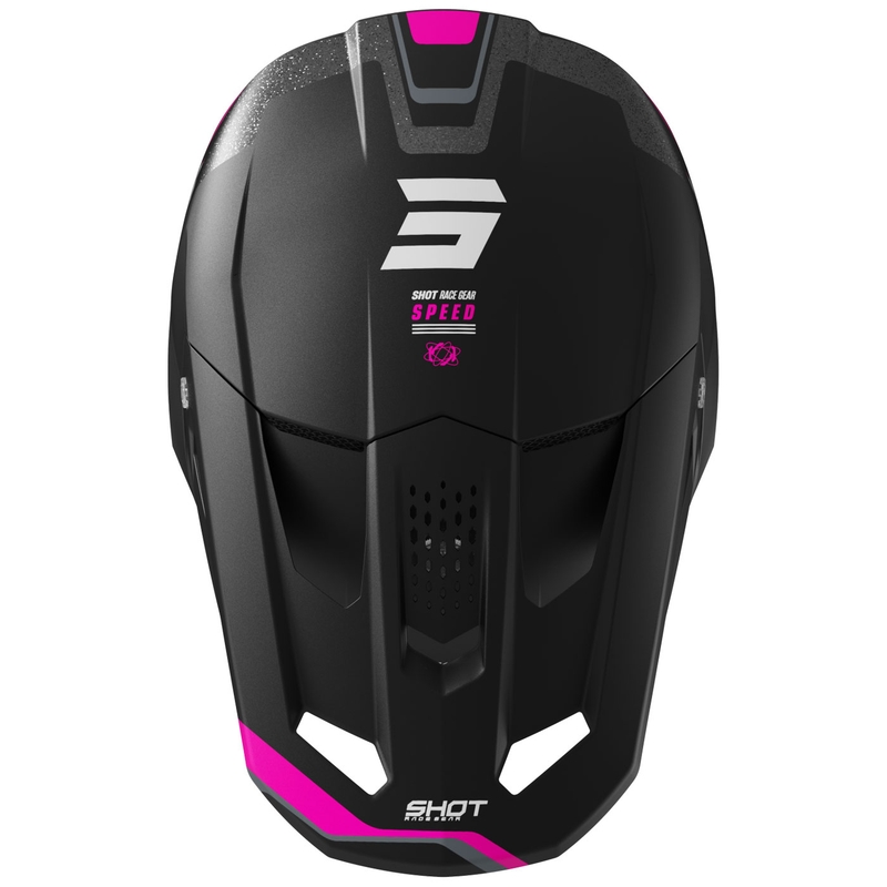 Motocross hjelm Shot Speed Atomic mat pink