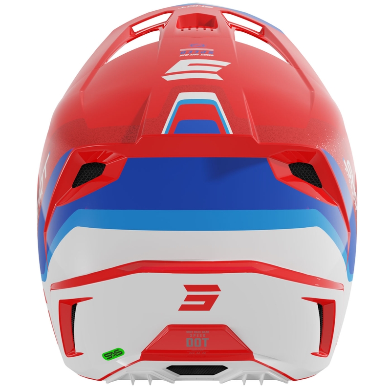 Motocross hjelm Shot Speed Atomic Pearl Red