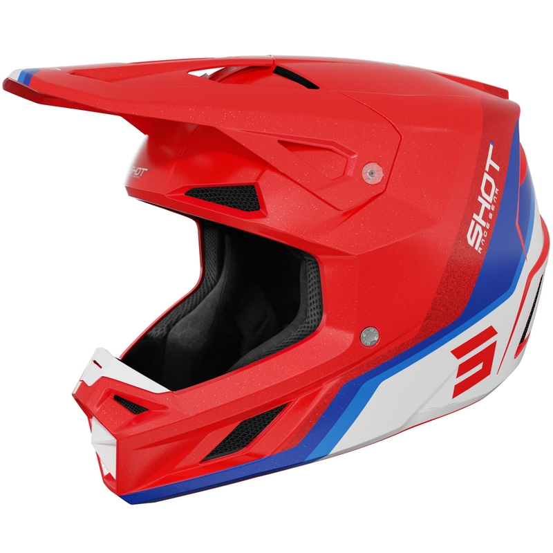 Motocross hjelm Shot Speed Atomic Pearl Red