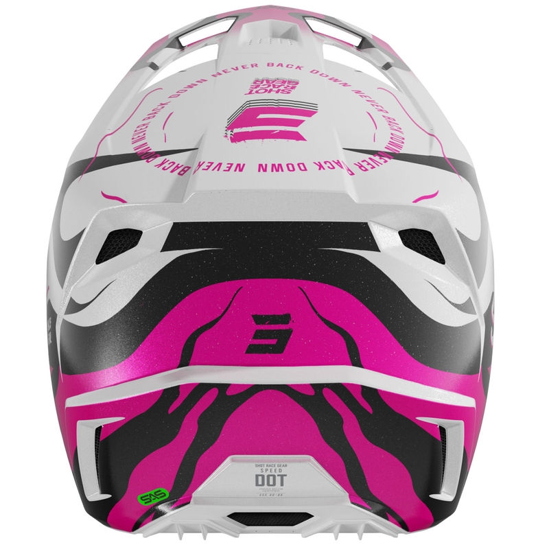 Shot Speed Beast motocross hjelm perlemor pink